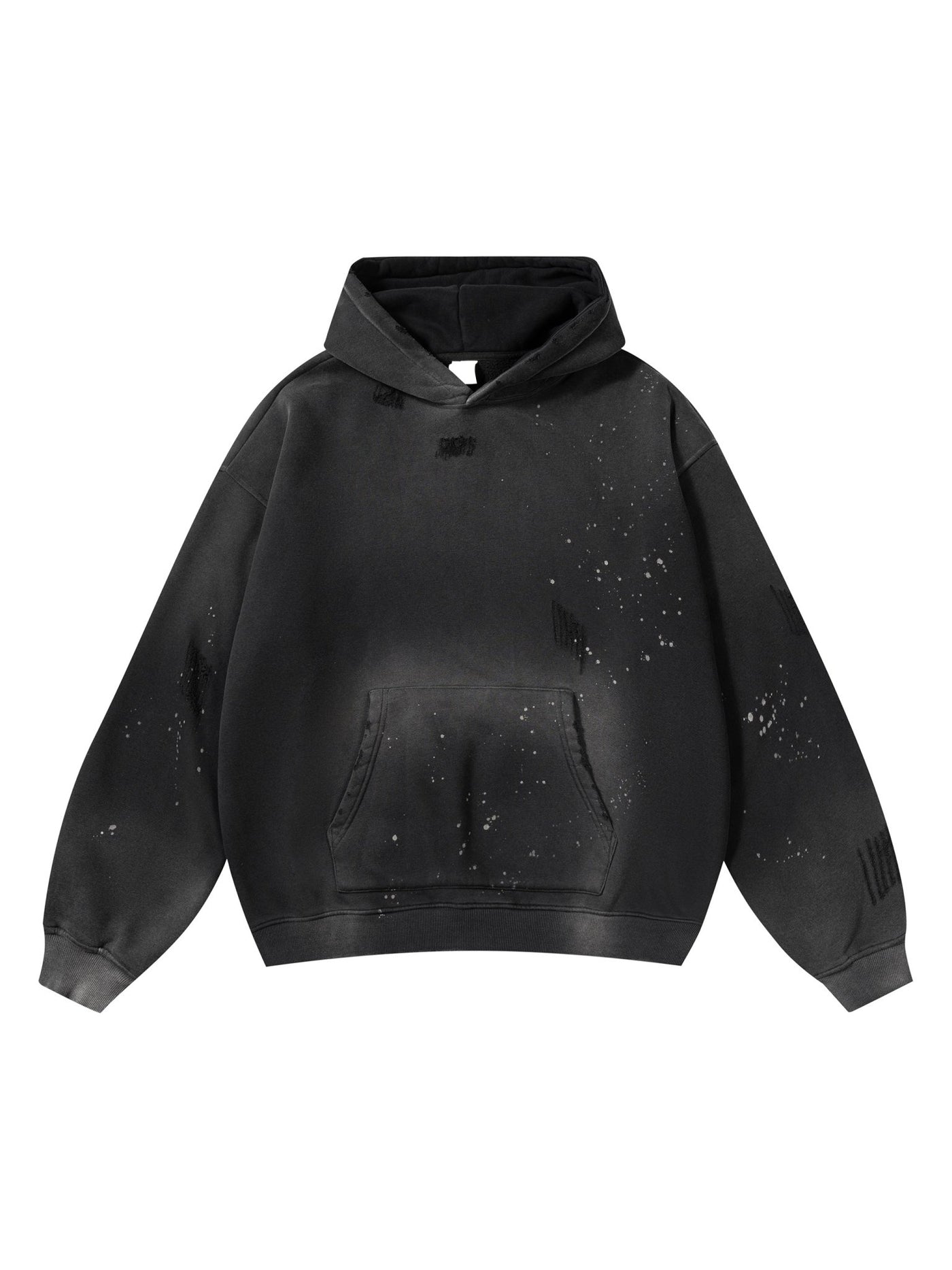 Vintage Washed Frayed Fleece Hoodie - STRYV Wear
