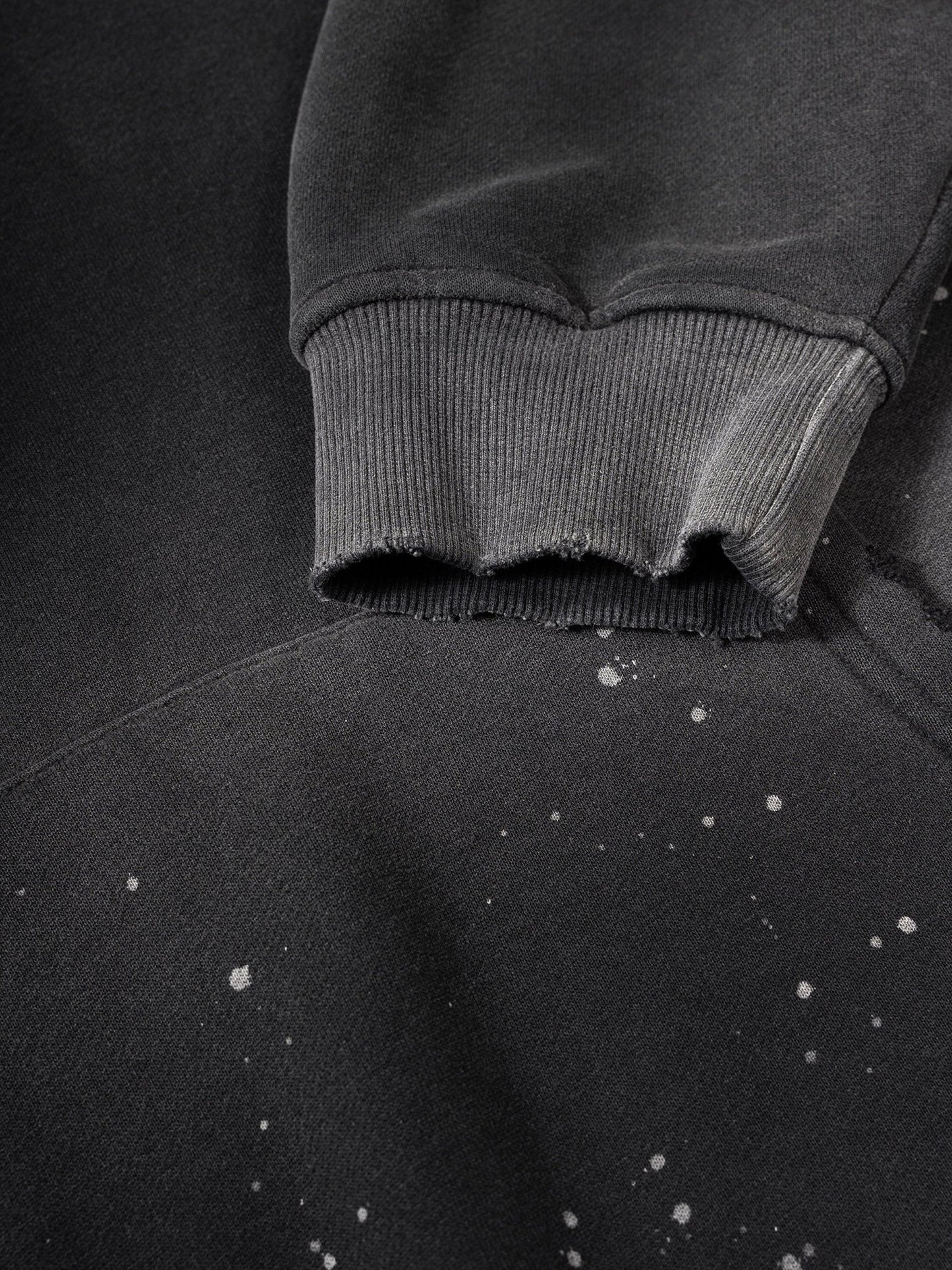 Vintage Washed Frayed Fleece Hoodie - STRYV Wear