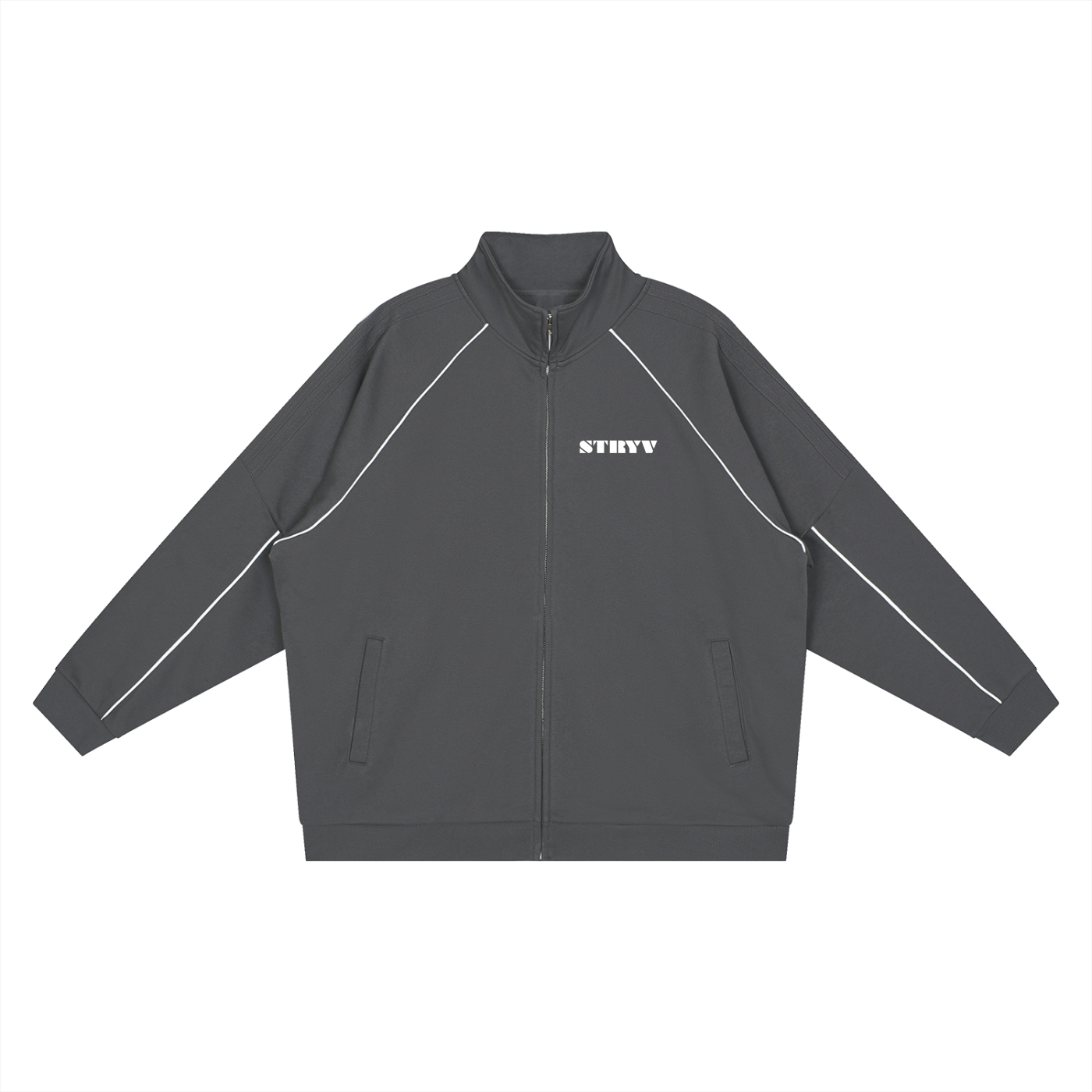 Reflection Striped Raglan Sleeve  Jacket - STRYV Wear