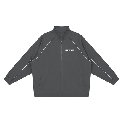 Reflection Striped Raglan Sleeve  Jacket - STRYV Wear