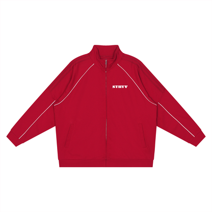 Reflection Striped Raglan Sleeve  Jacket - STRYV Wear