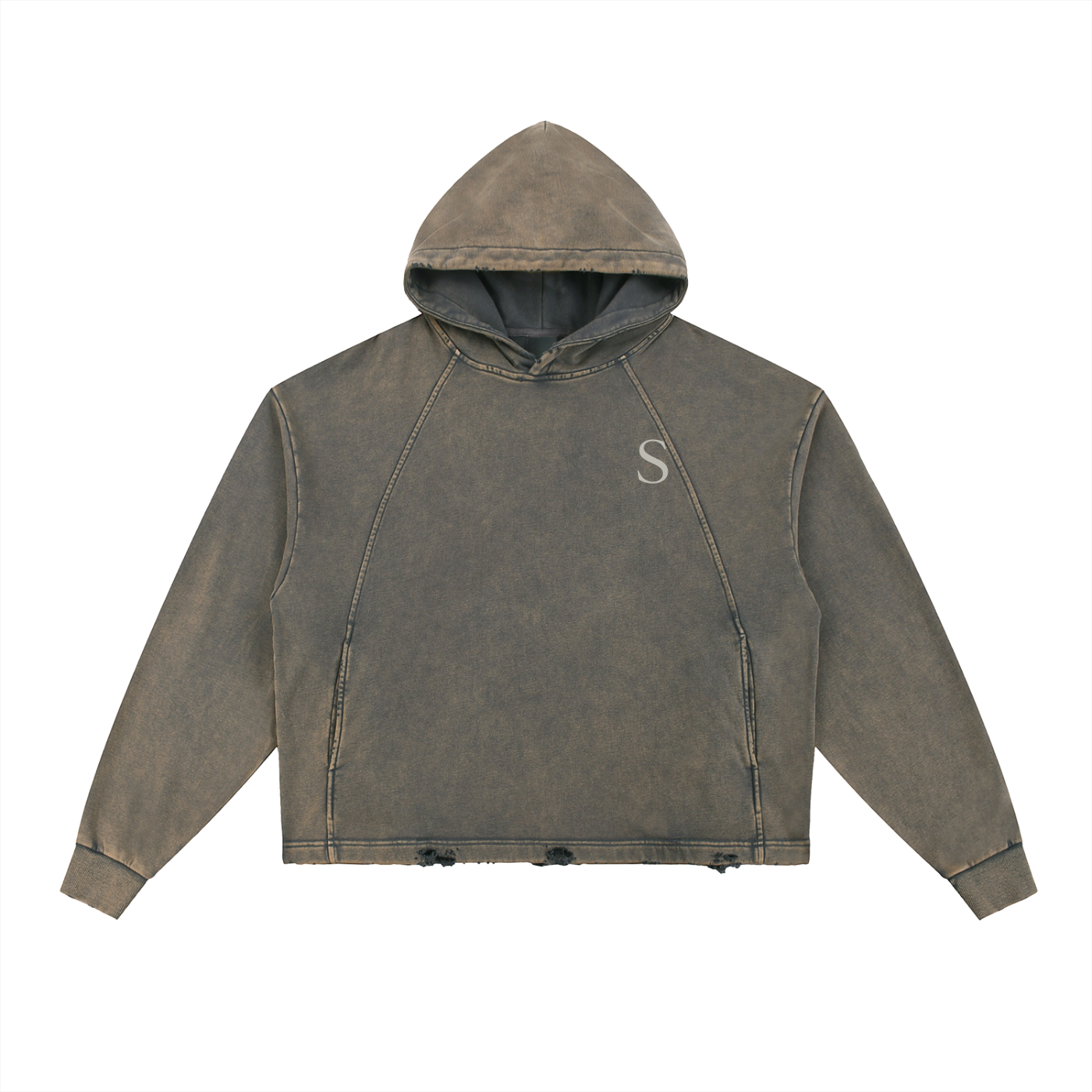 Raw Hem Hoodie