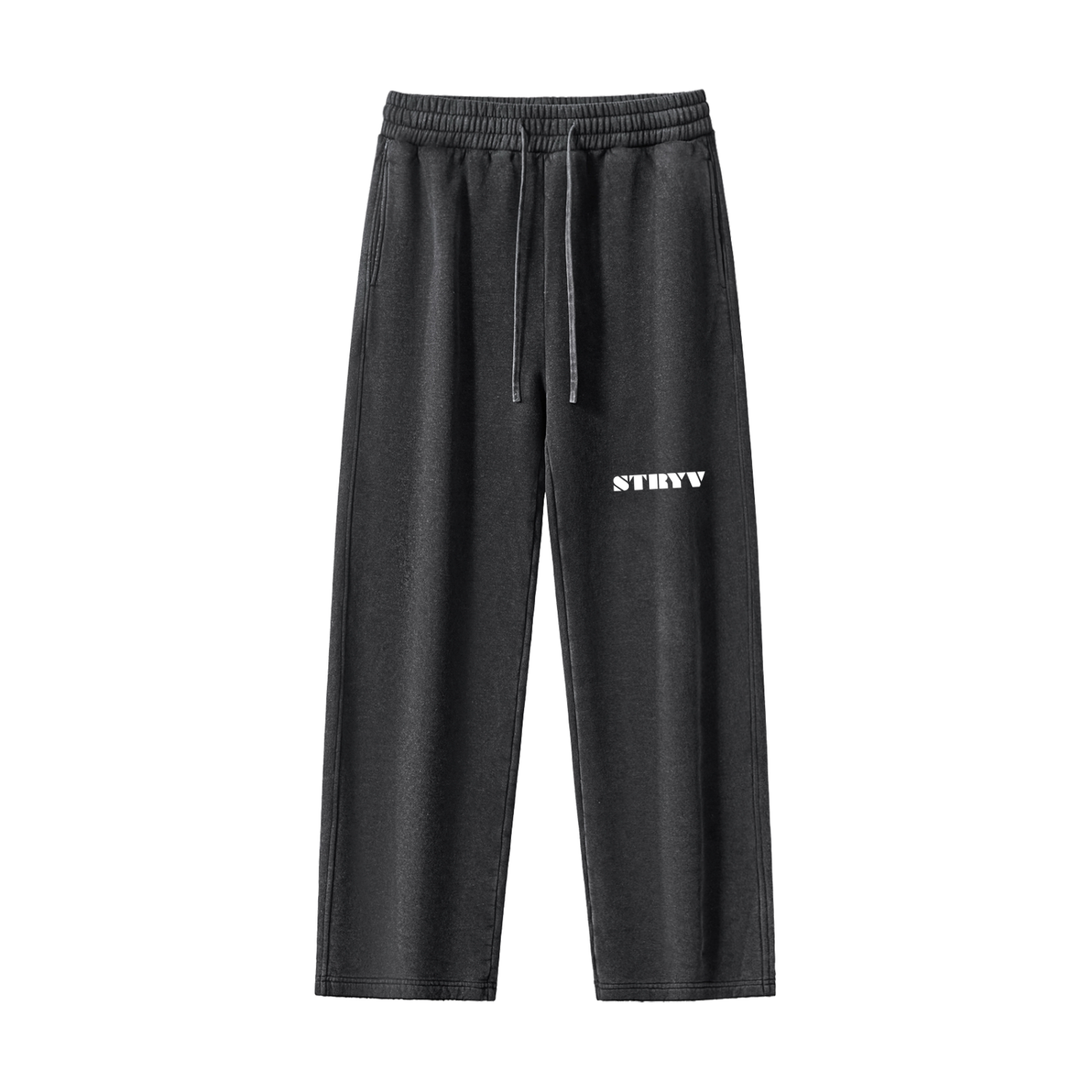 Frayed Enzyme Washed Fleece Sweatpants - STRYV Wear