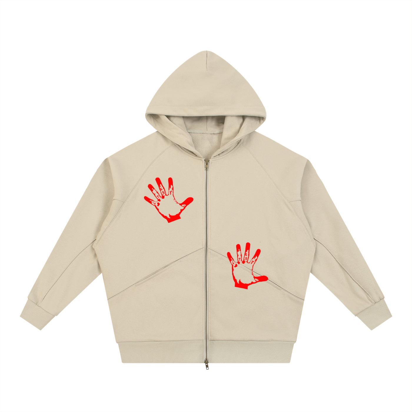 Dolman Sleeve Zip-Through Fleece  Hoodie - STRYV Wear