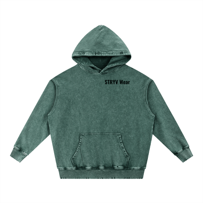 Snow Wash Hand-Frayed Heavyweight  Hoodie - STRYV Wear