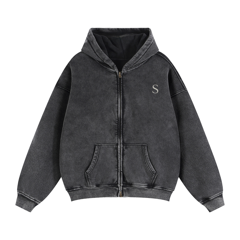 Essential Zip Box Hoodie