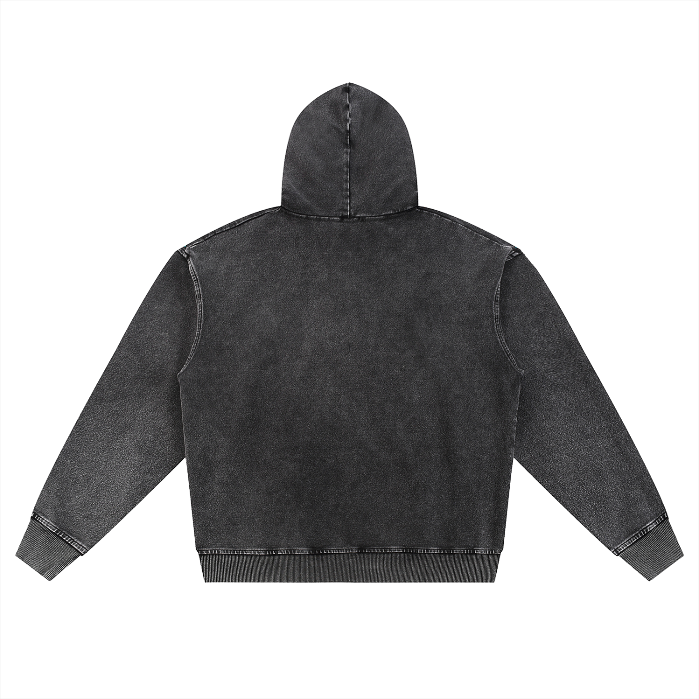 Snow Wash Oversized Zip-Up Hoodie - STRYV Wear