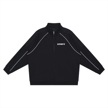Reflection Striped Raglan Sleeve  Jacket - STRYV Wear