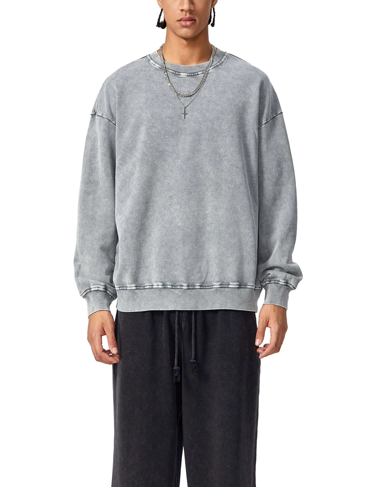 Acid Wash Oversize Sweatshirt - 360 GSM - STRYV Wear