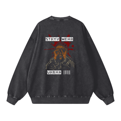 Acid Wash Oversize Sweatshirt - 360 GSM - STRYV Wear
