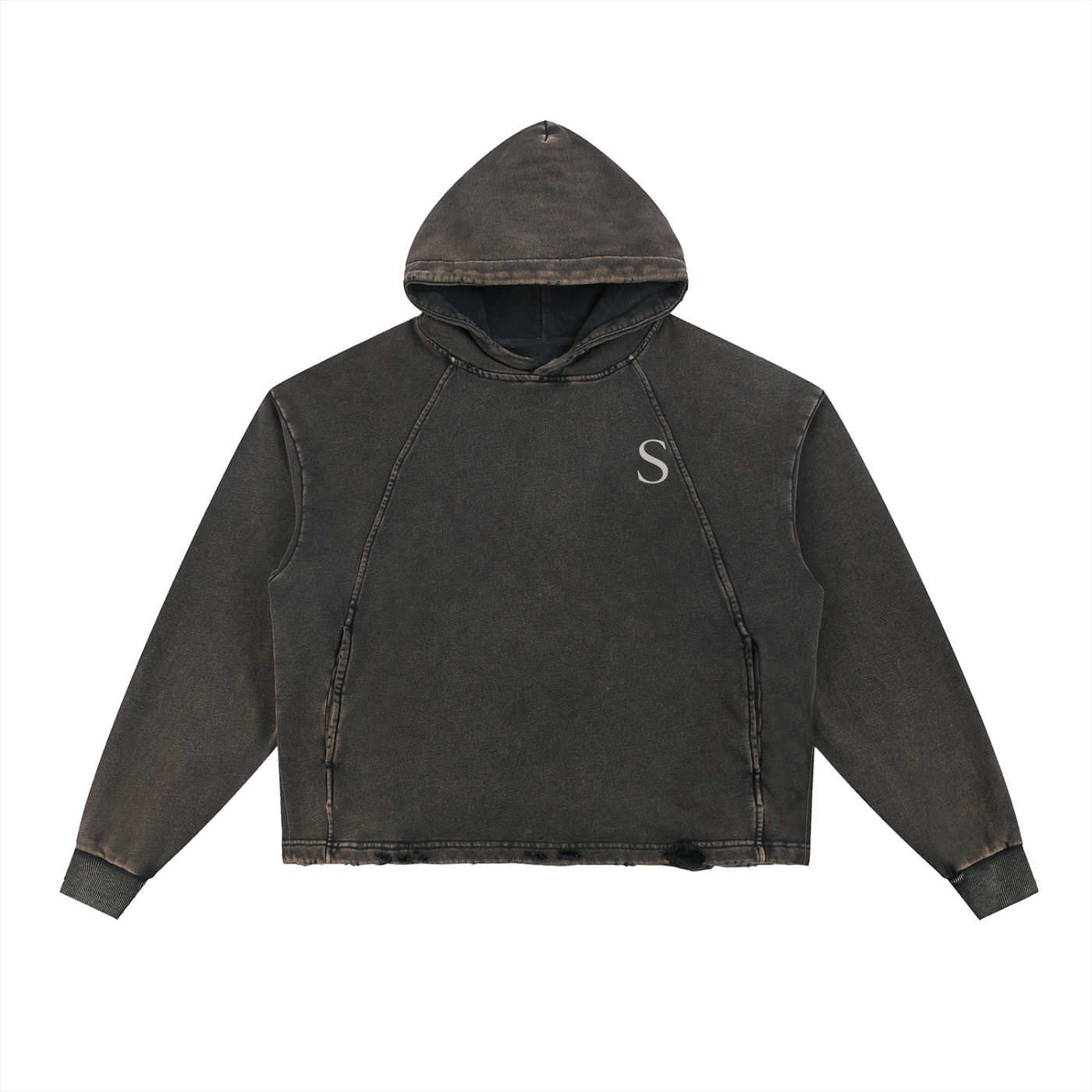 Raw Hem Hoodie