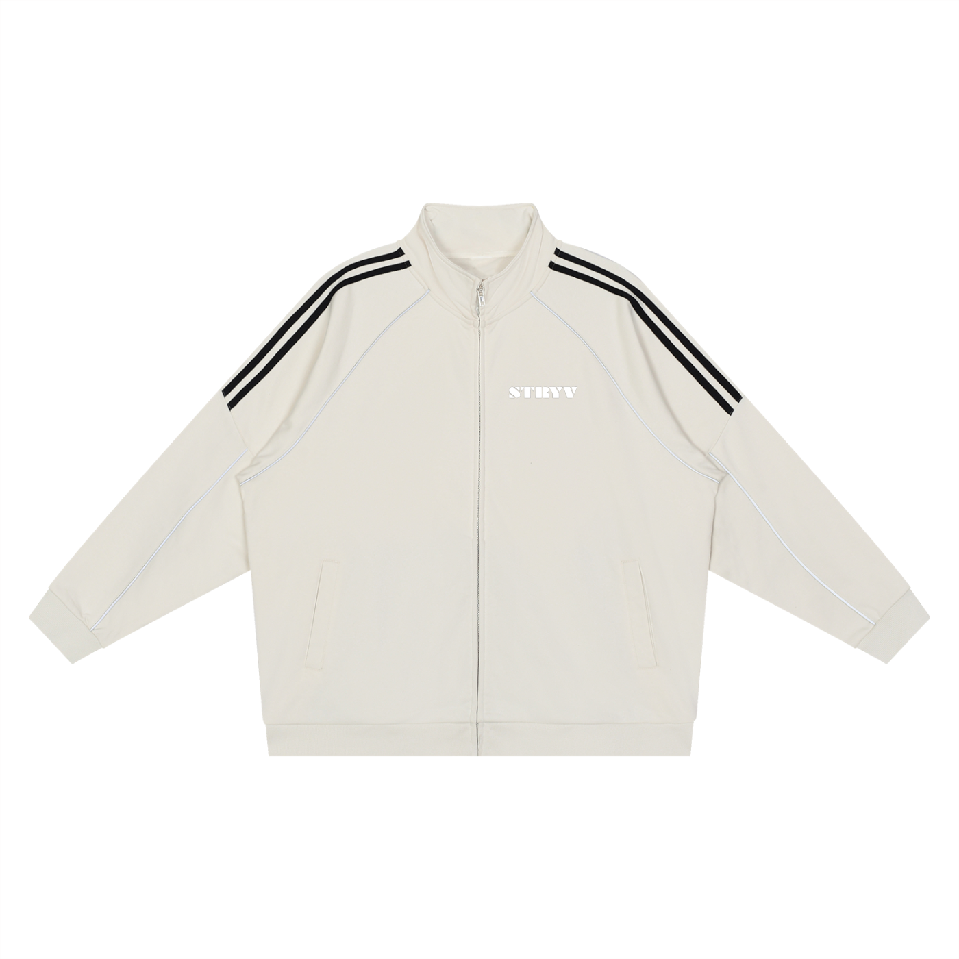 Reflection Striped Raglan Sleeve  Jacket - STRYV Wear