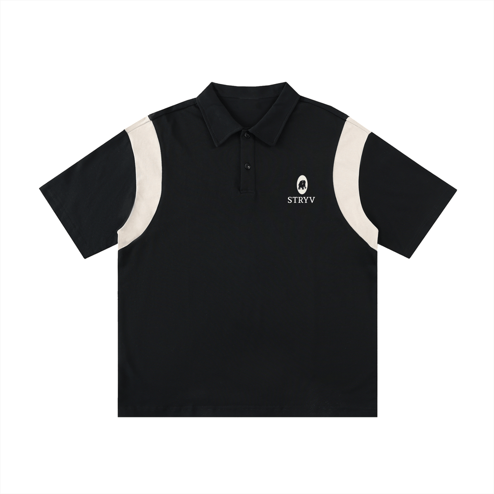 Contrast Panel Cotton Polo Shirt - STRYV Wear