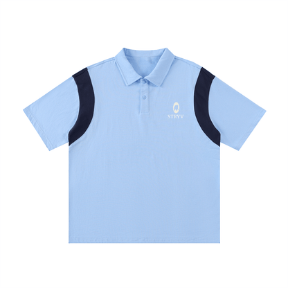 Contrast Panel Cotton Polo Shirt - STRYV Wear
