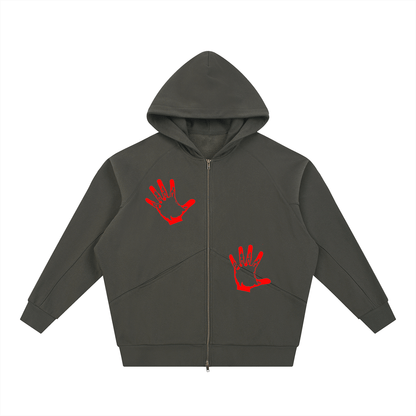 Dolman Sleeve Zip - Through Fleece Hoodie - STRYV Wear