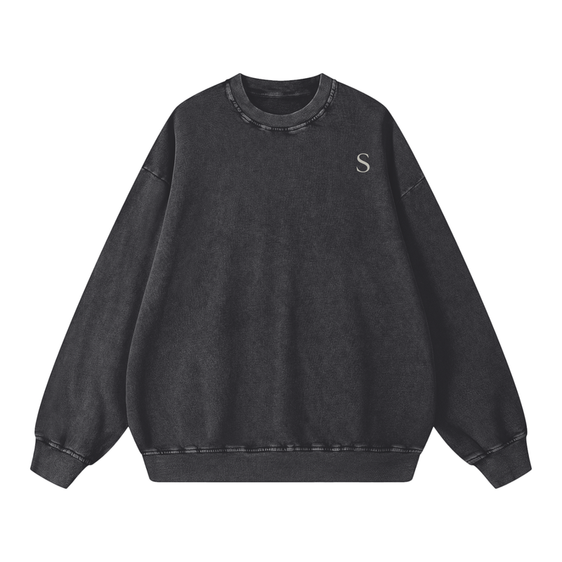 Snow Washed Oversized Sweatshirt