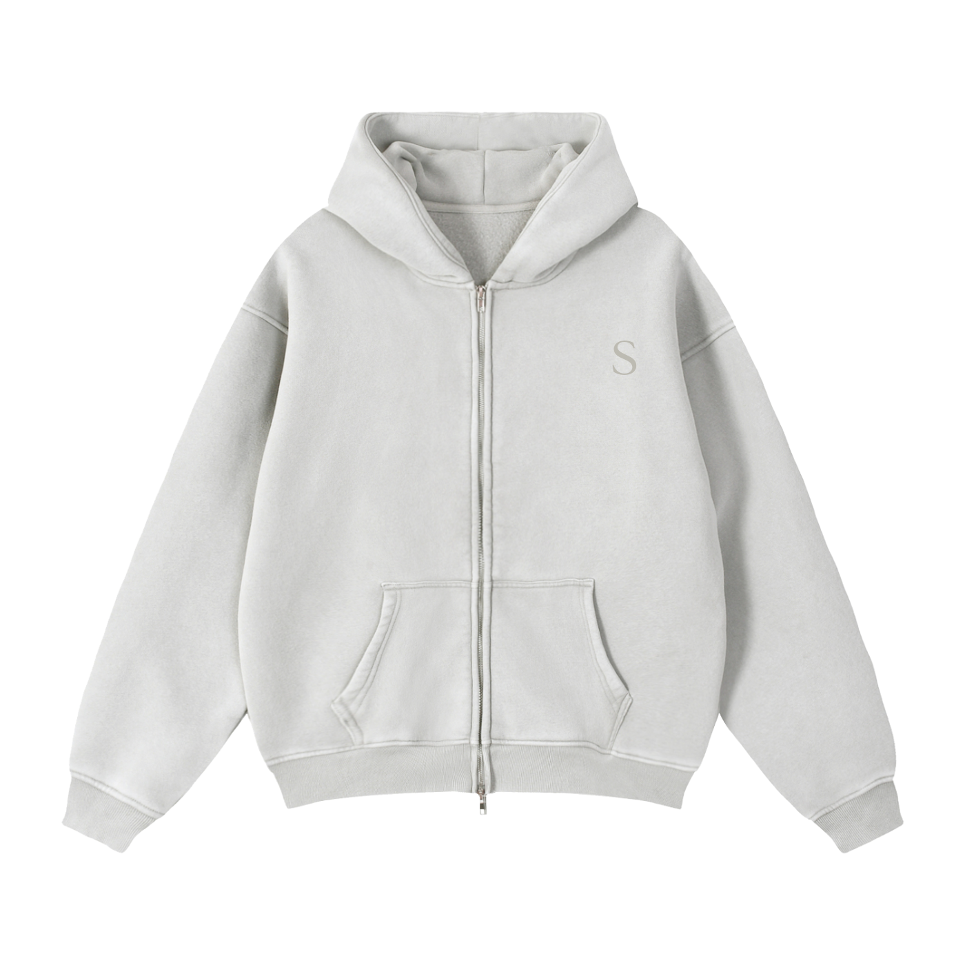 Essential Zip Box Hoodie