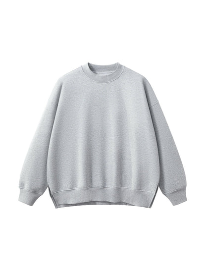 Fleece Side Slit Crewneck Sweatshirt - STRYV Wear