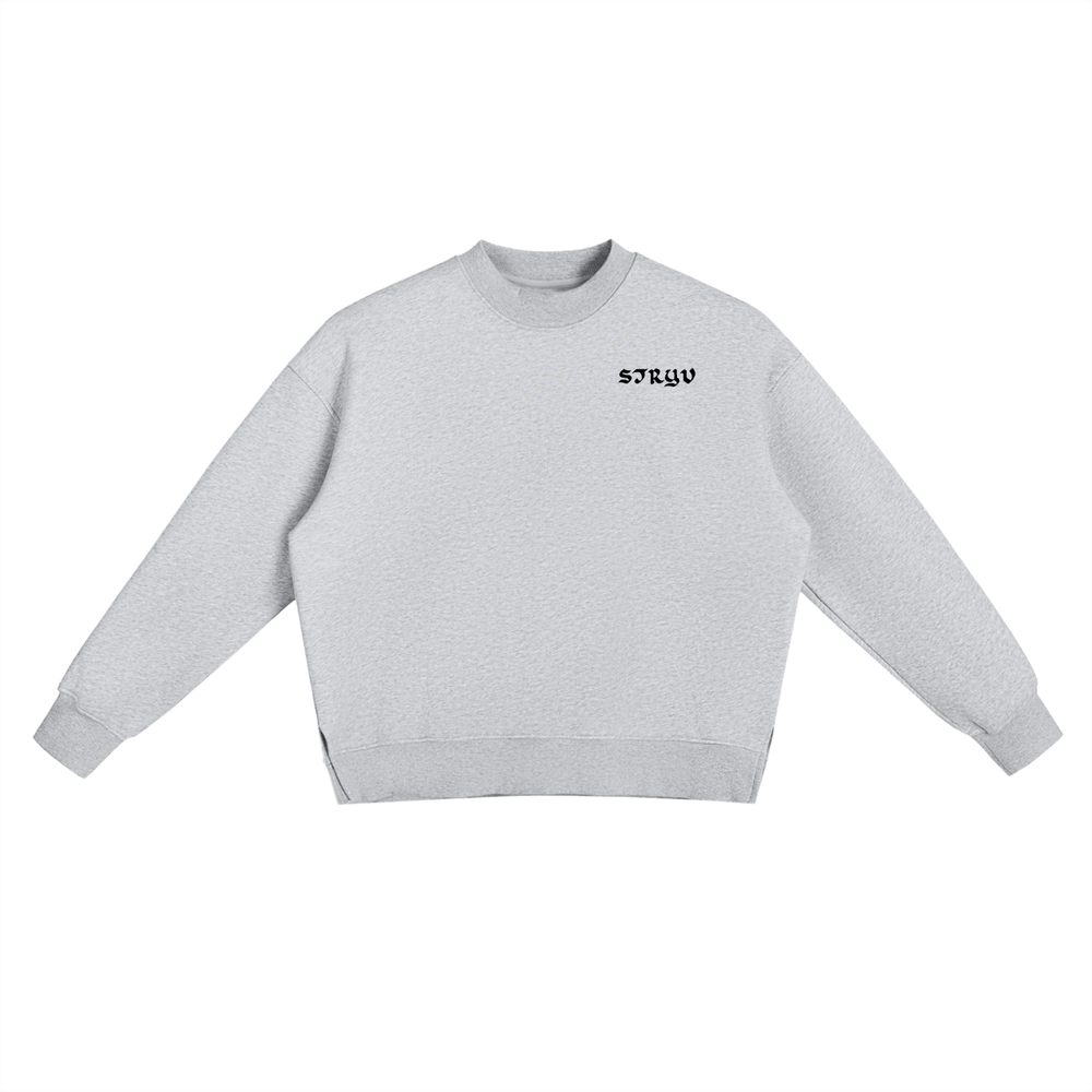 Fleece Side Slit Crewneck Sweatshirt - STRYV Wear