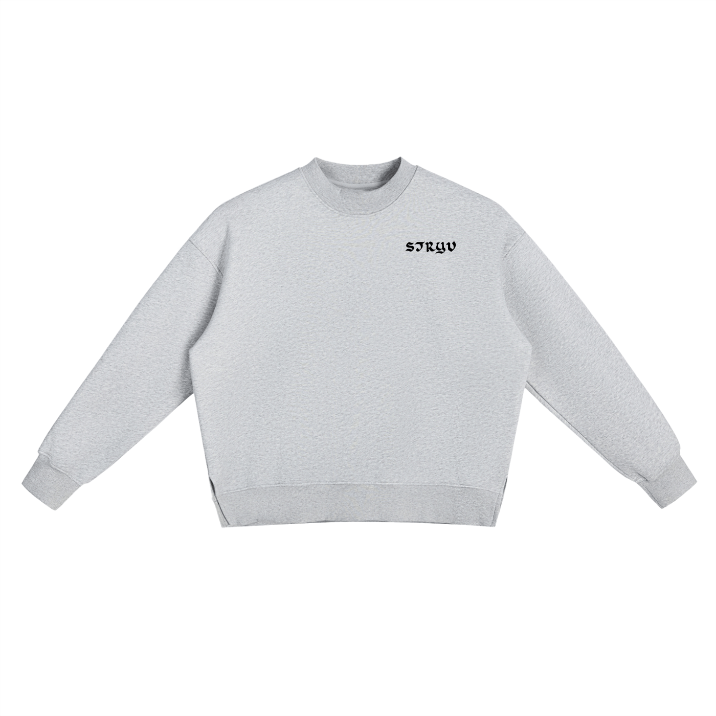 Fleece Side Slit Crewneck Sweatshirt - STRYV Wear