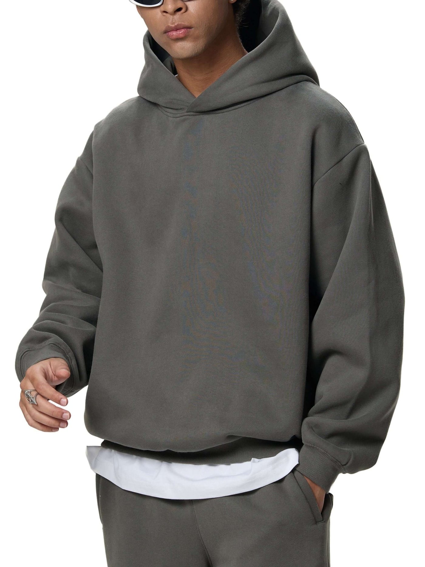 Fleeced Boxy Hoodie - STRYV Wear