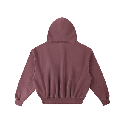 Frayed Enzyme Washed Fleece Hoodie - STRYV Wear