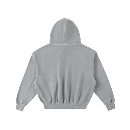 Frayed Enzyme Washed Fleece Hoodie - STRYV Wear