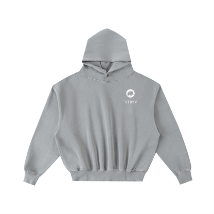Frayed Enzyme Washed Fleece Hoodie - STRYV Wear