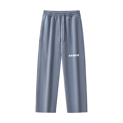 Frayed Enzyme Washed Fleece Sweatpants - STRYV Wear