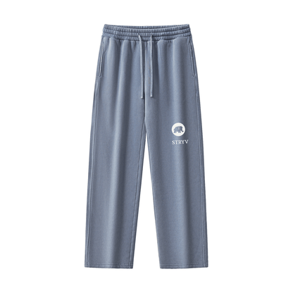 Frayed Enzyme Washed Fleece Sweatpants - STRYV Wear