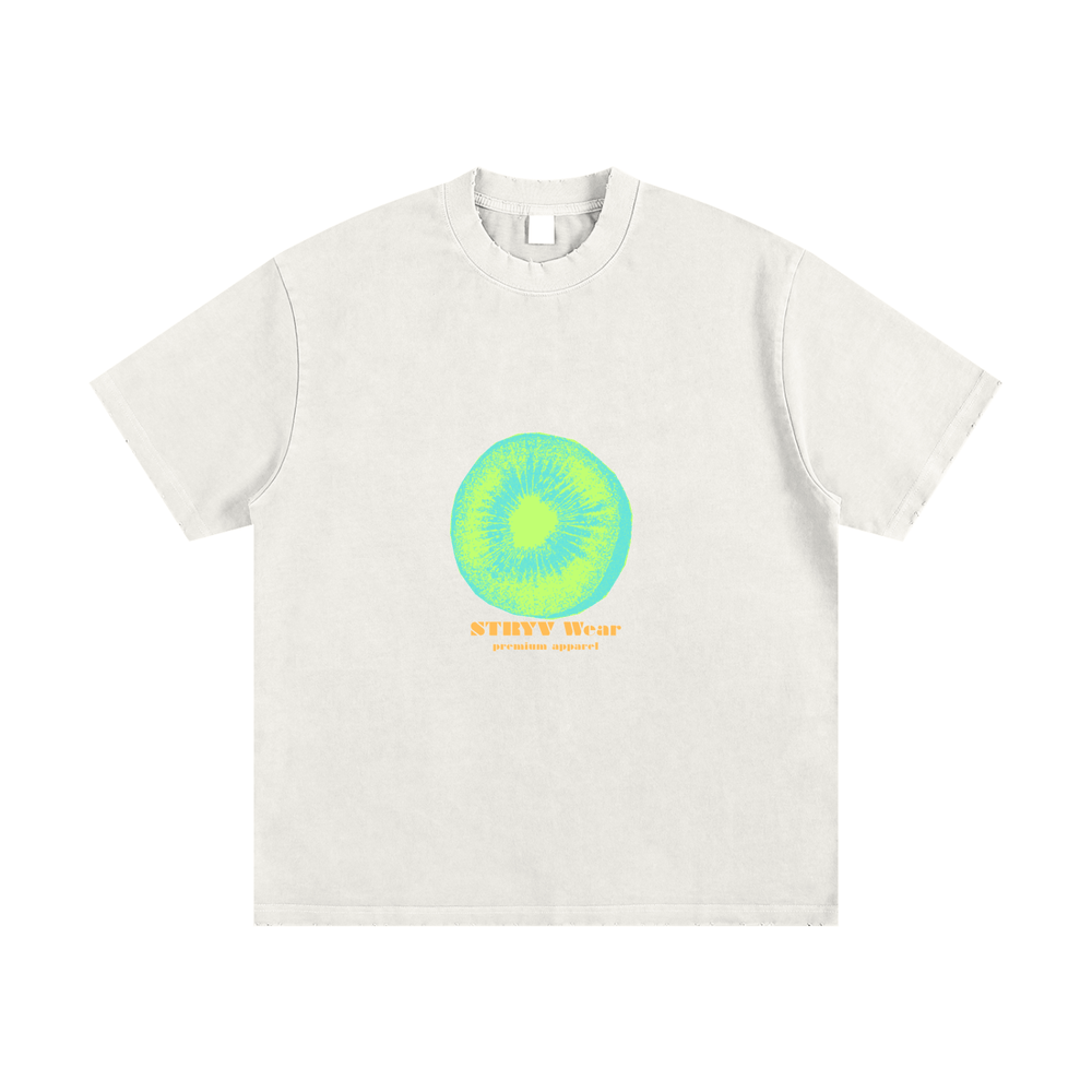 Heavyweight Vintage Washed Frayed T-Shirt - STRYV Wear