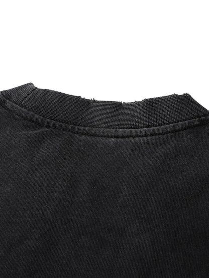 Heavyweight Vintage Washed Frayed T-Shirt - STRYV Wear