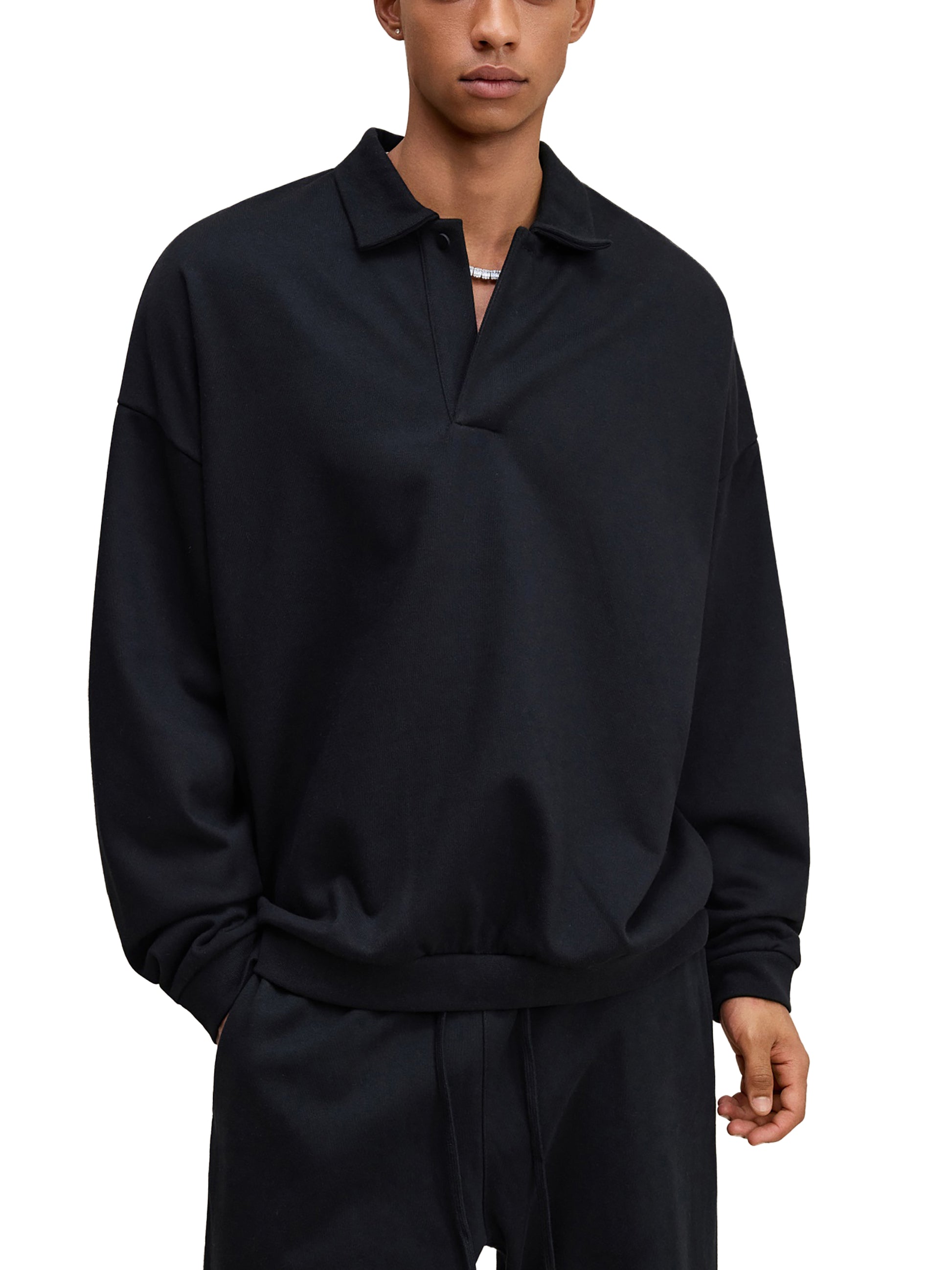 Heavyweight Fleece Polo Sweatshirt - STRYV Wear