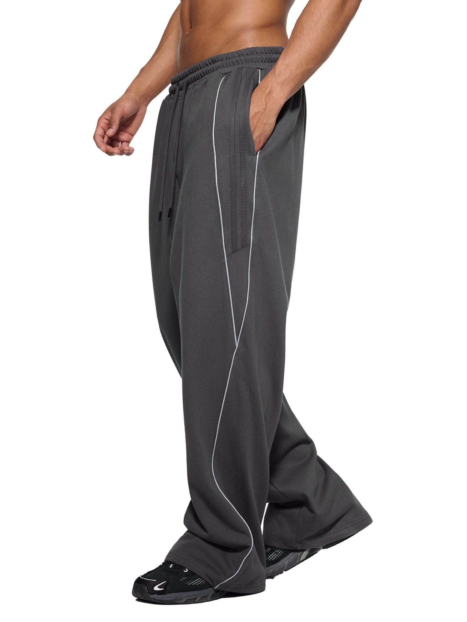 Reflection Striped Straight-Leg Sweatpants - STRYV Wear