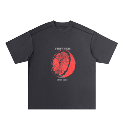 Oversized Contrast - Stitched Cotton Tee - STRYV Wear