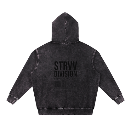 Snow Wash Hand - Frayed Heavyweight Hoodie - STRYV Wear