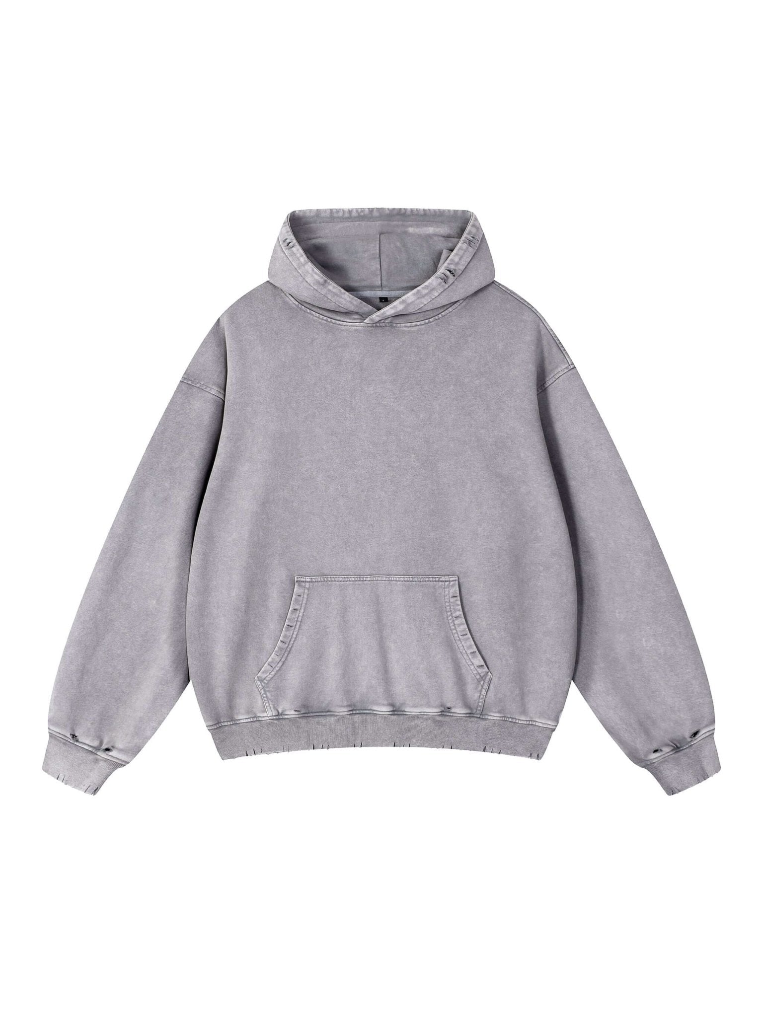 Snow Wash Hand - Frayed Heavyweight Hoodie - STRYV Wear