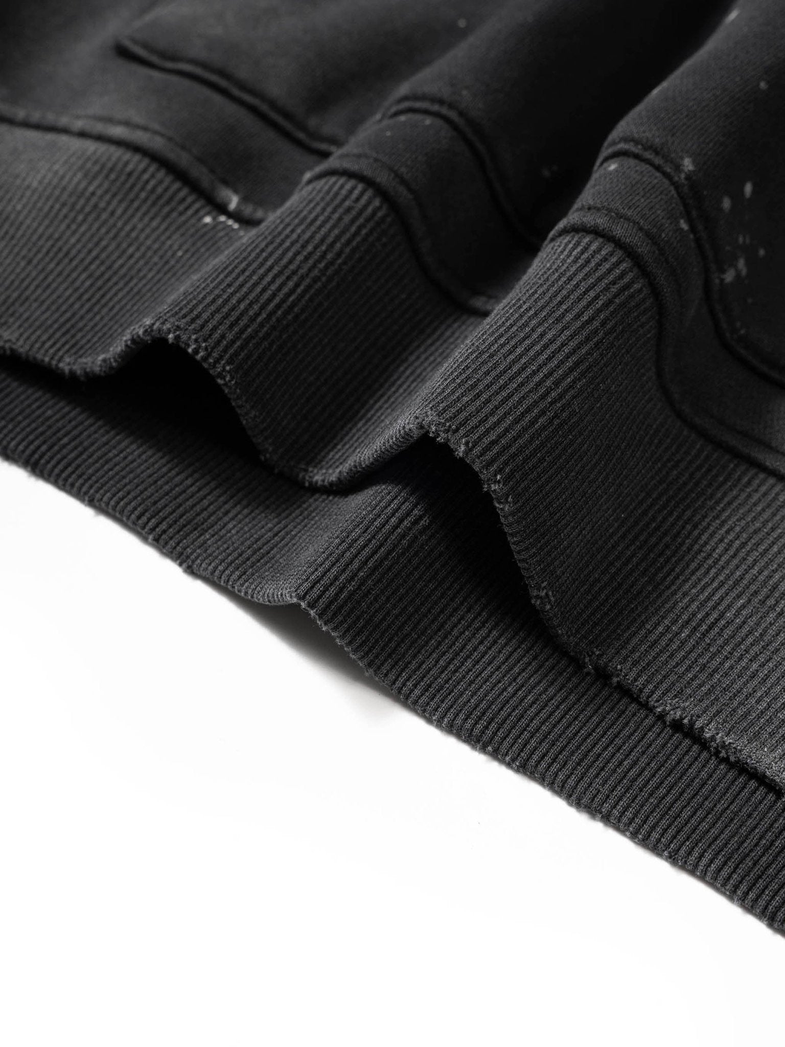 Vintage Washed Frayed Fleece Hoodie - STRYV Wear