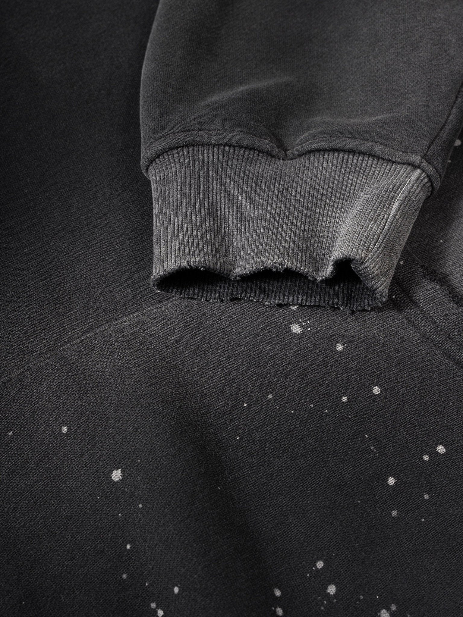 Vintage Washed Frayed Fleece Hoodie - STRYV Wear